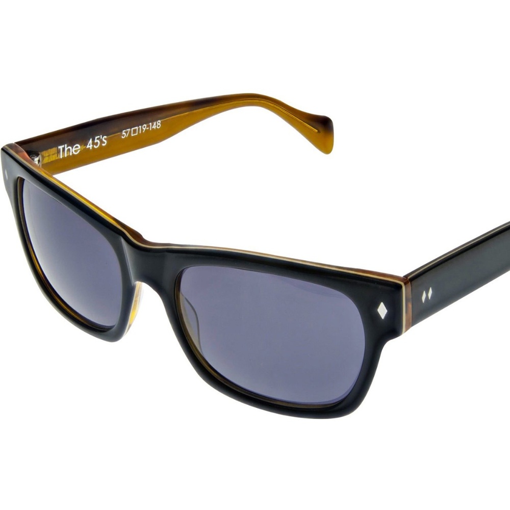Tres Noir The 45's Large Wayfarer Mens Sunglasses